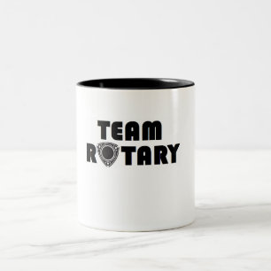 Team-DrehTasse Zweifarbige Tasse