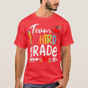 Team Dritte Klasse Hallo 3. Klasse zurück zur Schu T-Shirt