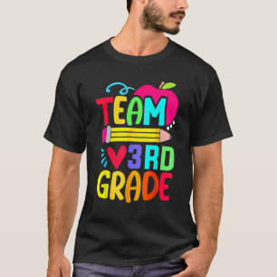 Team Dritte Stufe Stift zurück zum Schullehrer T-Shirt
