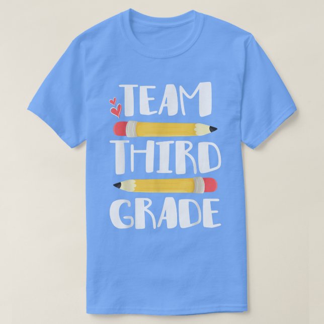 Team Dritter Grad Funny 3. Zurück zur Schule Lehre T-Shirt (Design vorne)