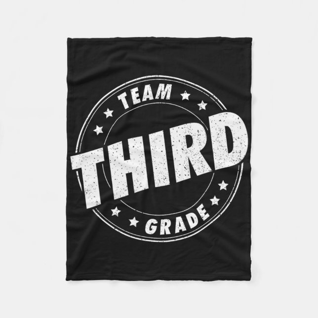 Team Drittklassenlehrer Schüler Zurück zur Schule  Fleecedecke (Vorderseite)