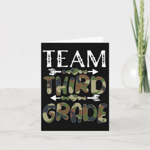 Team Drittklässler Zurück zur Schule 1. Tag Camo U Karte