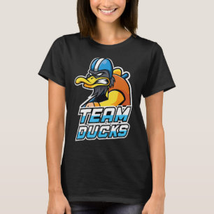 Team Ducks 06 Tiersport Niedliche Enten Eishockey T-Shirt