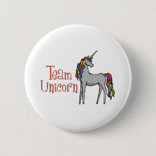 Team-Einhorn-Regenbogen Button