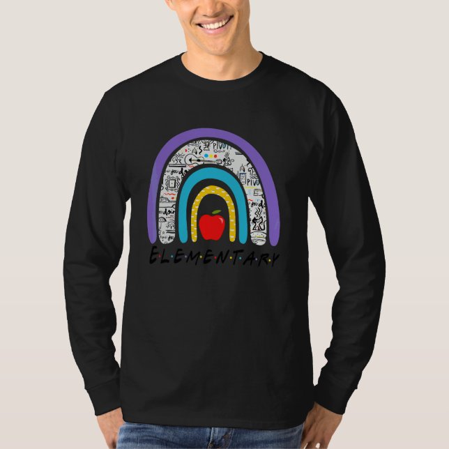Team Elementary Squad Zurück zur Schule Regenbogen T-Shirt (Vorderseite)