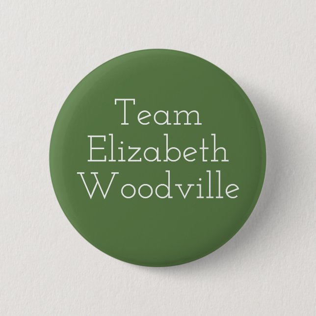 Team Elizabeth Woodville Button (Vorderseite)