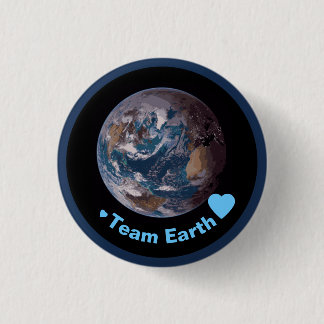 "Team Erde" Blue Marble Button