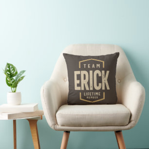 Team Erick Lifetime Personalisiert Name Kissen