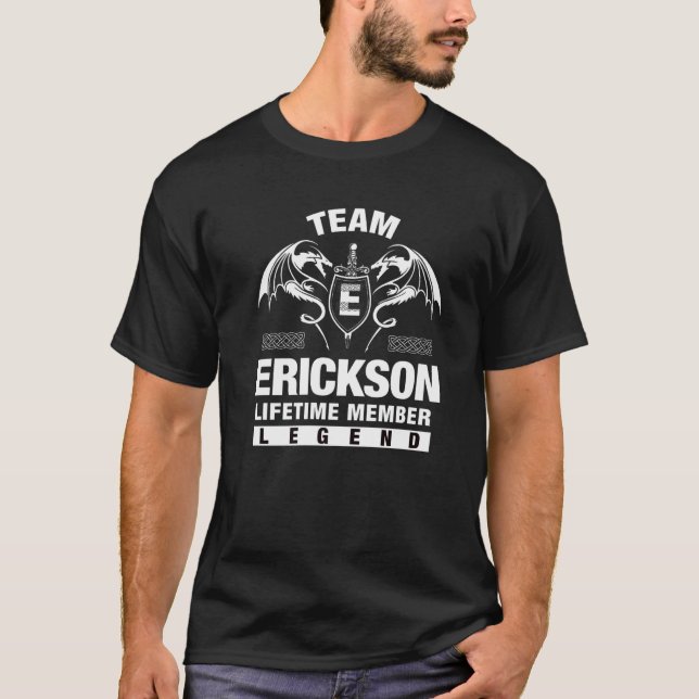 Team Erickson Lifetime Mitglied T-Shirt (Vorderseite)