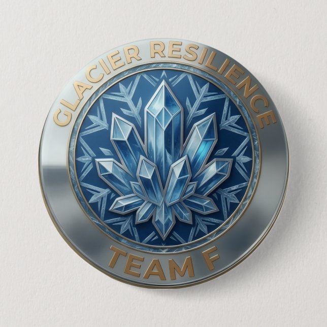 Team F – Glacier Resilience Emblem | Ice Strength  Button (Vorderseite)
