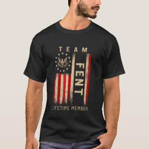Team FENT Lebenslanges Mitglied Amerikanische Flag T-Shirt