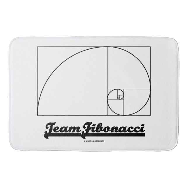 Team Fibonacci (Fibonacci Spiral) Badematte (Vorderseite)