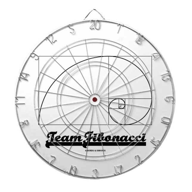 Team Fibonacci (Fibonacci-Spirale) Dartscheibe (vorne)