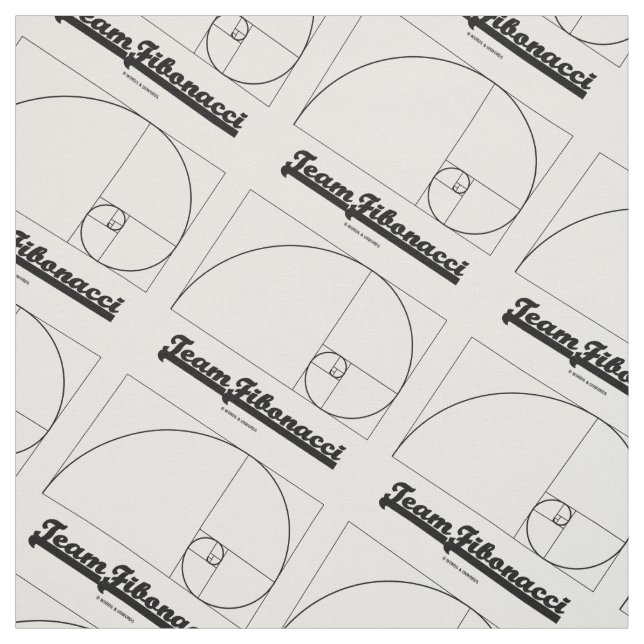 Team Fibonacci (Fibonacci-Spirale) Stoff (Muster)