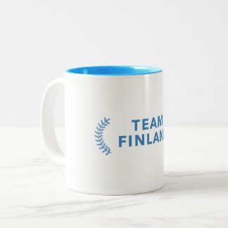 Team Finnland Zweifarbige Tasse