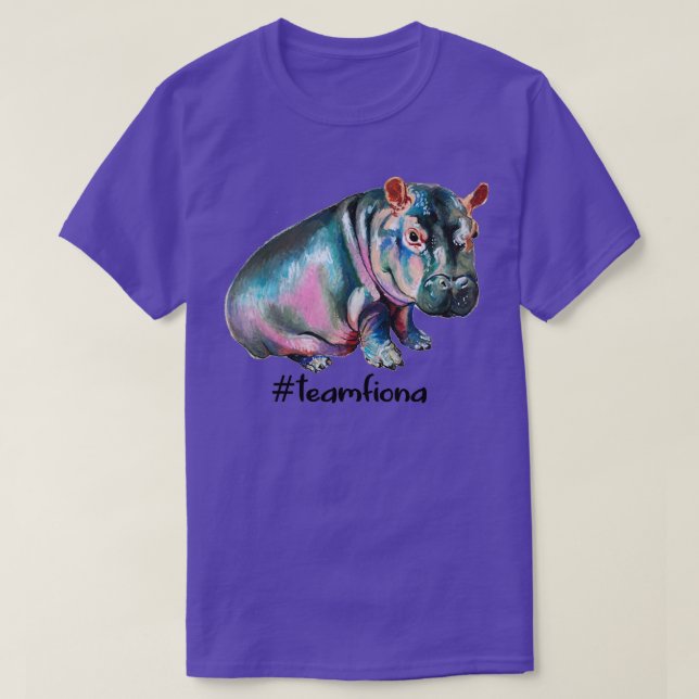 Team Fiona The Hippo Niedlich Preemie Baby Hippo T-Shirt (Design vorne)
