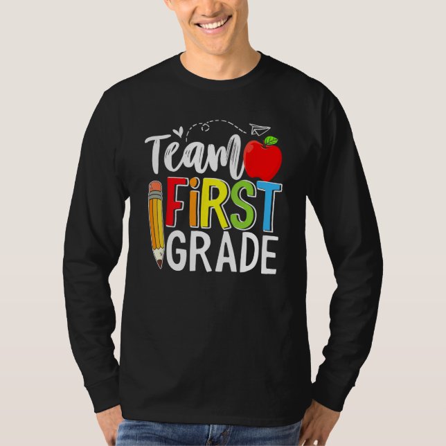 Team First Grade Shirt Teacher Student Kids Back T (Vorderseite)