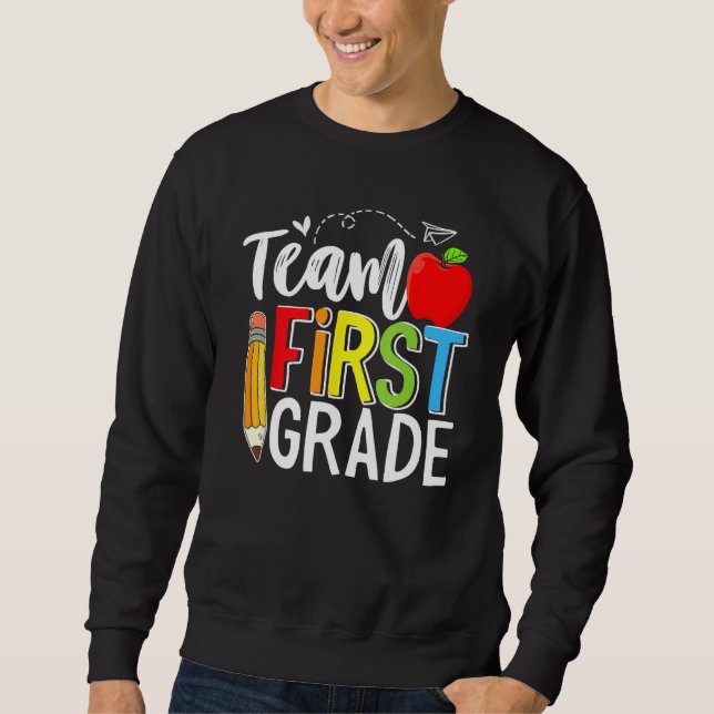 Team First Grade Shirt Teacher Student Kids Back T (Vorderseite)