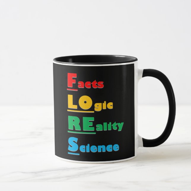 Team FLORES - Fakten, Logik, Realität, Wissenschaf Tasse (Rechts)