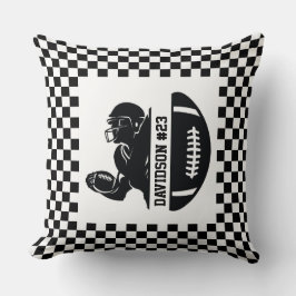 Team Football Player Throw Pillow Kissen