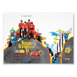 Team Fortress Sargeant Pootis kleiner Kunstdruck Fotodruck