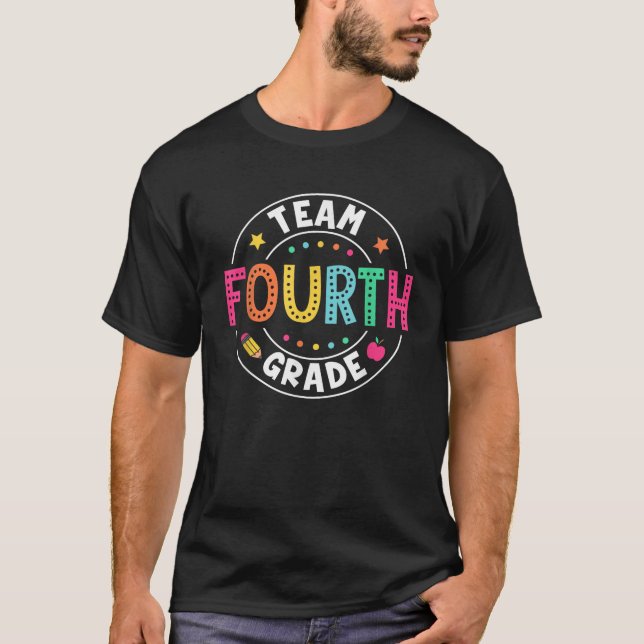 Team Fourth Grade Teacher Kid Back To School 4th G T-Shirt (Vorderseite)