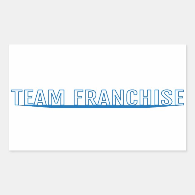 Team Franchise White Sticker (Vorderseite)