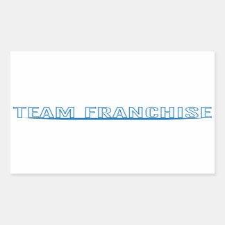 Team Franchise White Sticker