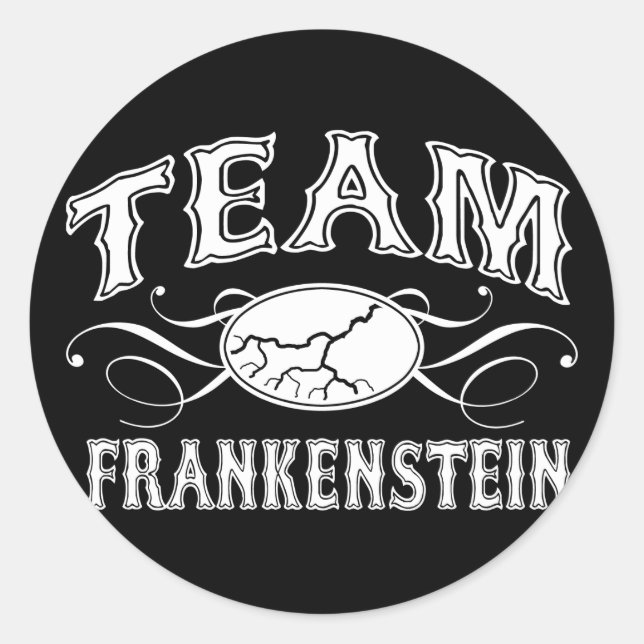 Team Frankenstein Runder Aufkleber (Vorderseite)