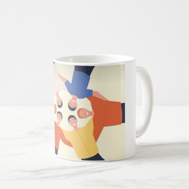 Team Freundschaftskreis Tasse (VorderseiteRechts)