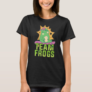 Team Frogs 08 Animal Sports Niedlich Sporty Skateb T-Shirt