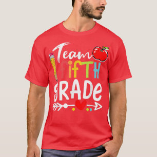 Team Fünfte Klasse Hallo 5. Klasse zurück zur Schu T-Shirt