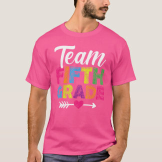 Team Fünfte Klasse Lehrer Schüler zurück zur Schul T-Shirt