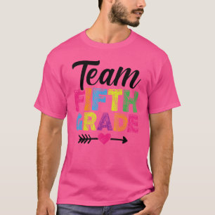 Team Fünfte Klasse Lehrer Schüler zurück zur Schul T-Shirt