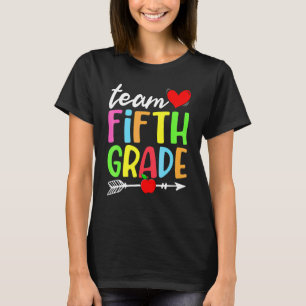 Team Fünfte Klasse Zurück zur Schule Erster Schult T-Shirt