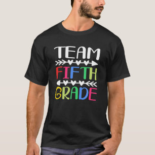 Team Fünfte Klasse zurück zur Schule Witzige Lehre T-Shirt