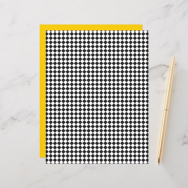 Team für Schwarz-weiße Schulfarben des Schachbrett (Vorderseite/Rückseite Beispiel)