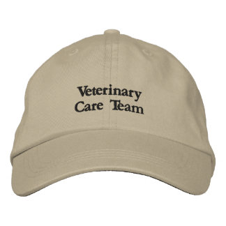 Team für Tiermedizin bestickte Mütze Baseballkappe