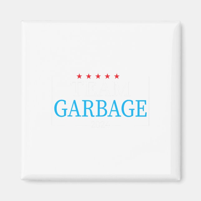 Team Garbage 2024 Trump US-Wahl Magnet (Vorne)