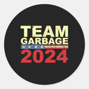Team Garbyge Für Trump Wahlen Wählen Sie Trump 1 Runder Aufkleber