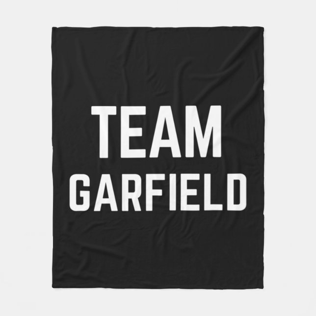 TEAM Garfield Friend, Family Fan Club Support Fleecedecke (Vorderseite)