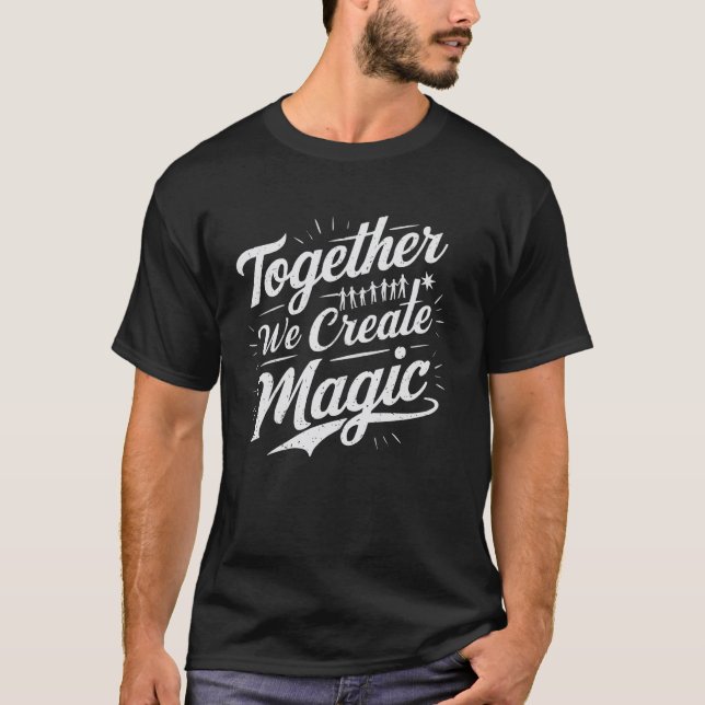 Team Gebäude Mitarbeiter Teamwork Teambuilding T-Shirt (Vorderseite)