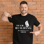 Team Gebäude Sailing Black Team T - Shirt<br><div class="desc">Dieser Team Gebäude T - Shirt ist ideal für die Mitarbeiter, die an den Teamaktivitäten teilnehmen, besonders beim Teamsegeln. Nutzen Sie es für die Mitarbeiter des Unternehmens oder Ihre Mitarbeiter. Sie können den Text ändern, indem Sie den T - Shirt, die Schriftart, die Textgröße und die Textfarbe personalisieren. Sie können...</div>