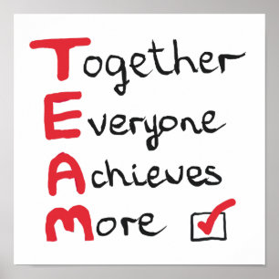TEAM - Gemeinsam erreicht jeder mehr Poster