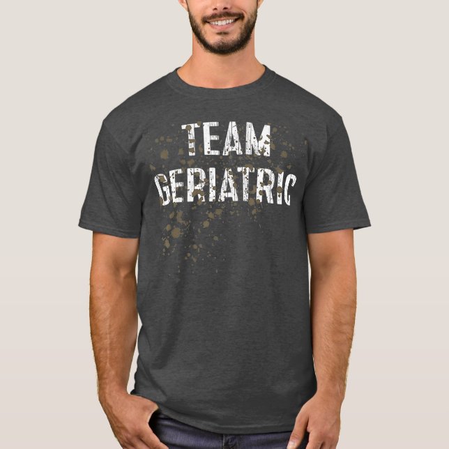 Team Geriatric Funny Mud Run T-Shirt (Vorderseite)