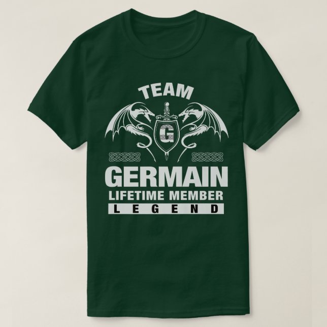 Team GERMAIN Lifetime Member Prämie T - Shirt (Design vorne)