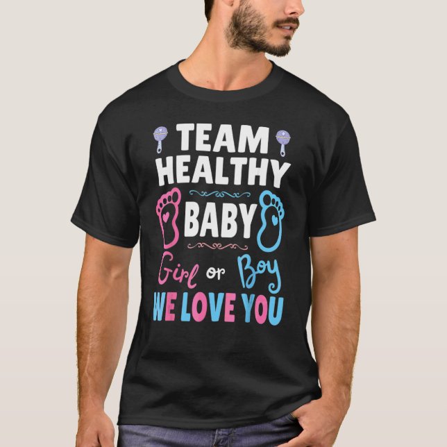 Team Gesunde Baby-Jungen oder Mädchen Wir Liebe Si T-Shirt (Vorderseite)