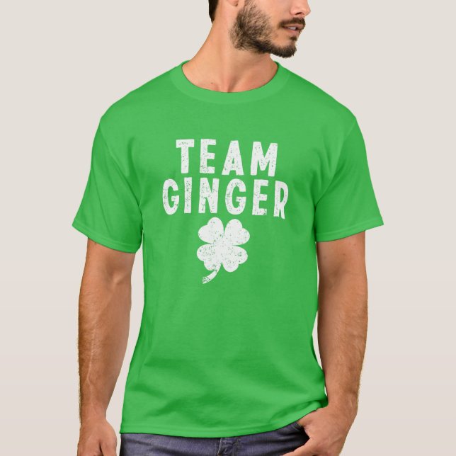 Team Ginger Funny Niedlich Red Head St. Patricks T-Shirt (Vorderseite)