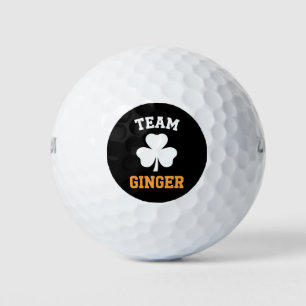 Team Ginger Rothaariger Lustiger Irischer St. Patr Golfball