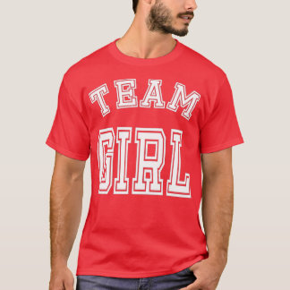 Team Girl Baby Shower Gender Enthüllung Niedliches T-Shirt